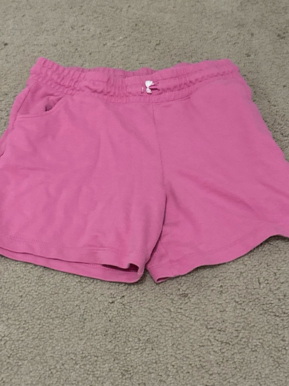 Cat & Jack Bright Pink Elastic-Waist Athletic Shorts